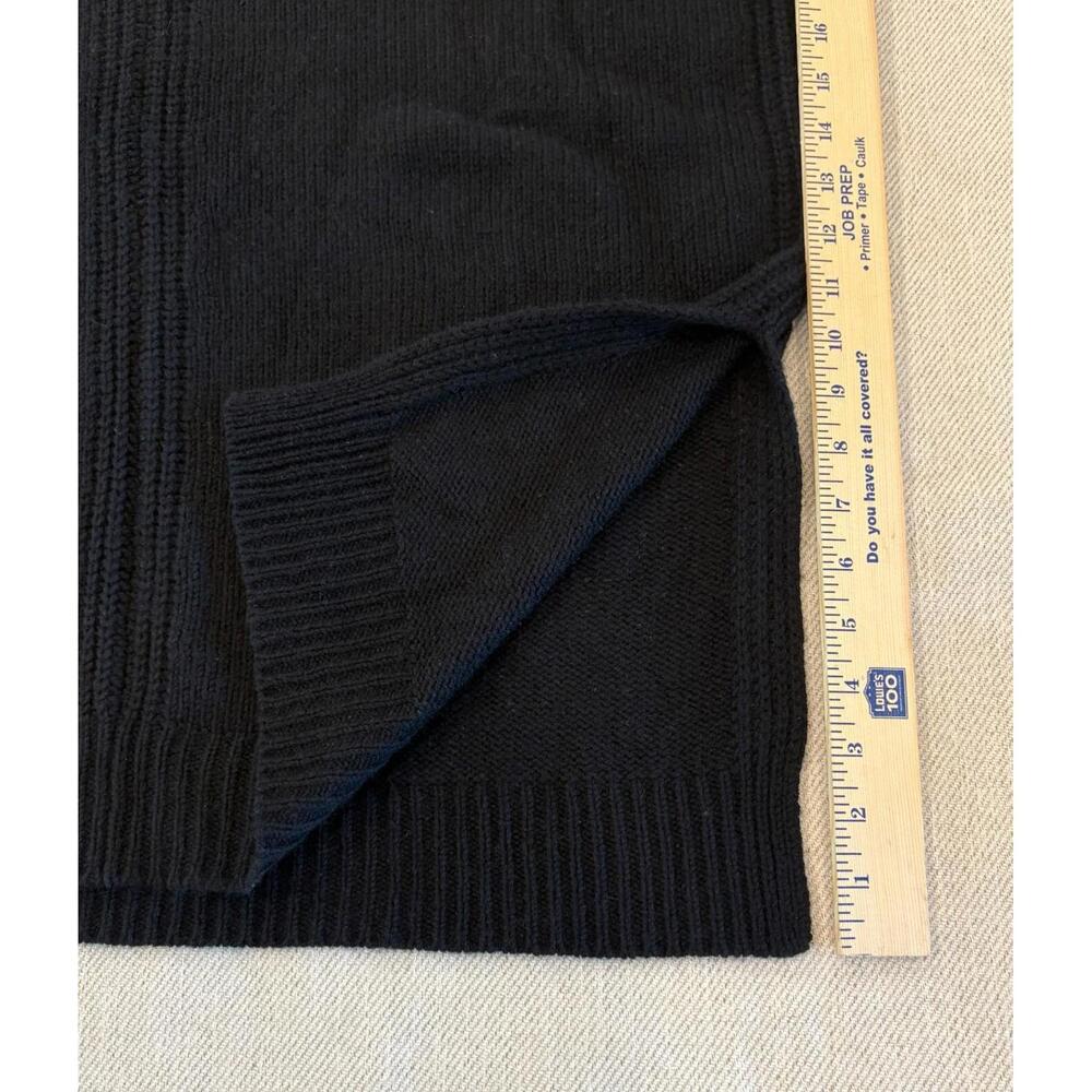 Vince wool yak oversized v-neck sweater size XS Black Soft Comfy - Picture 6 of 8
